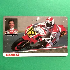 Tarjeta telefónica FREDDIE SPENCER Nankai bicicleta de carreras teleca Japón - Imagen 1 de 5