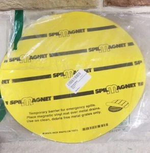 BRADY 96229 SPILL MAGNET 12" DIAMETER TEMPORARILY BLOCK OFF METAL FLOOR DRAINS - Picture 1 of 4