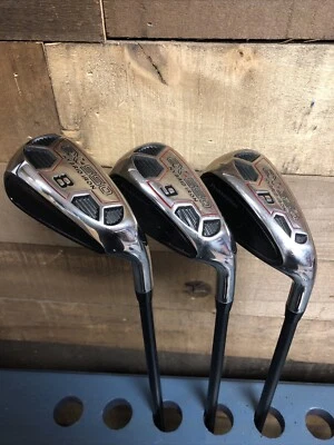 Juego de plancha híbrida Powerbilt EX-550 RH Senior para hombre usado #8-PW Senior Flex 5759-EX8P Foto 1 de 4