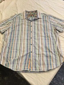 Robert Grahm size 3XL short sleeve shirt EUC free ship - Picture 1 of 4
