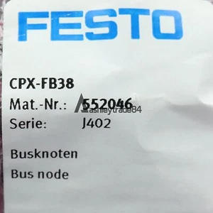 1 Stück neuer FESTO CPX-FB38 552046 Busknoten - Bild 1 von 2