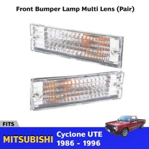 Front Bumper Light Multi Lens LH+RH Fits Mitsubishi L200 Mighty Max 1989-95 P05 - Picture 1 of 8