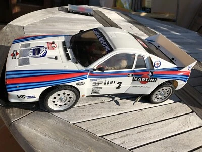Tamiya RC Lancia 037 TA03R-S #58278 With Steering Servo And Motor - Immagine 1 di 4