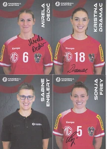 Frauenhandball -Nationalteam Österreich, 14 Autogrammkarten, Original! - Picture 1 of 1