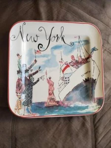 Rosanna New York 11" Square Serving Platter Plate Ceramic - Picture 1 of 3