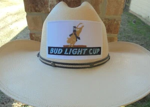 BUD LIGHT CUP-BULL RIDER- CLOTH PATCH ADHESIVE BACK 4.75 X 2.75" - Picture 1 of 4