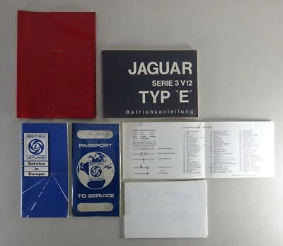 Manual de Instrucciones + Manual Jaguar V12 Serie III 5,3 Litro Alemán 1974 — 第 1/4 张图片
