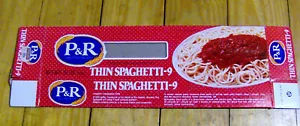 RARE vintage 1970s P&R Procino Rossi SPAGHETTI box OLD FOOD PACKAGING Hershey - Picture 1 of 3