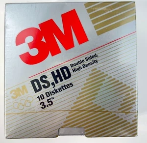 3M DS DD Double Sided High Density Density 3.5" Diskettes 2.0 MB NEW SEALED 506 - Picture 1 of 5