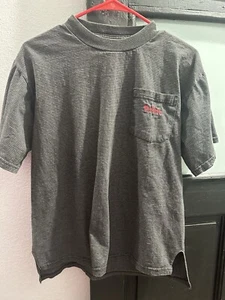 Marlboro Black Striped Polo Shirt Medium - Picture 1 of 3