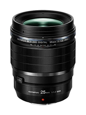 Olympus M.Zuiko Digital ED 25mm f1.2 PRO Lens, Black - Image 1 of 4