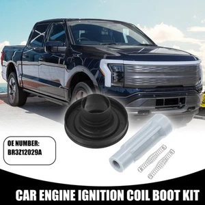 1 Set Engine Ignition Coil Boot Kit No.BR3Z12029A for Ford F150 2011-2016 Black - Picture 1 of 7