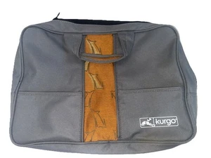 Kurgo Dog Pet Supplies Travel Zipper Bag Grey With Dog Pattern - Picture 1 of 6