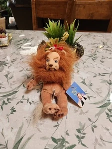 NWT 9" Wizard of OZ Cowardly Lion Bean Bag Plush 1998 Warner Bros Studio Store - Picture 1 of 9