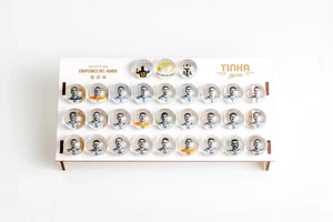“Campeones del Mundo" Marbles Complete Set + Original "Tribuna" Tinka Display - Picture 1 of 9