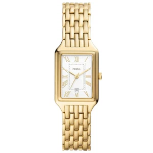 FOSSIL Orologio Donna Raquel 3 Lancette Data 23mm Acciaio Inox Tono Oro (ES5220) - Foto 1 di 10