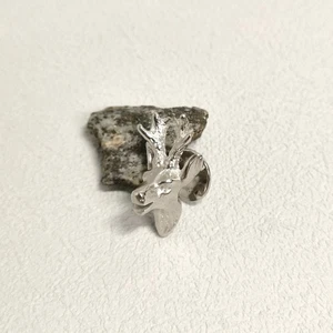 Hirsch Geweih Rehbock Pin Jagd Wild Jäger Trachten Wildtier antik Silber 925/- - Bild 1 von 4