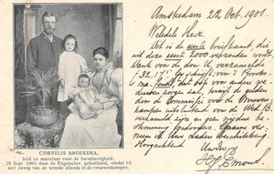 AK MILITÄR BURENKRIEG CORNELIS BROEKSMA UND FAMILIE ALS VERRÄTER HINGERICHTET - Bild 1 von 2