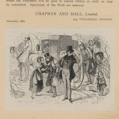 Works of Charles Dickens Buchillustration Chapman and Hall Druckgrafik 1880 - Bild 1 von 3