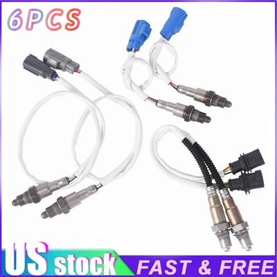 Set of 6 Oxygen Sensors for Land Rover Range Rover 5.0L 2013-2018 Up+Downstream Foto 1 de 4