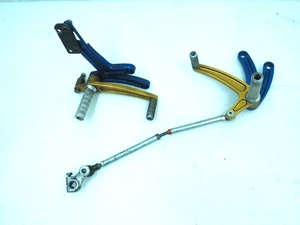 Pair of Suzuki TL 1000 Aluminum Front Footrests Complete - Picture 1 of 13
