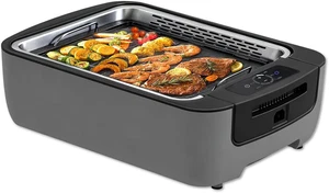 WT-ISG802 Indoor Smokeless Grill – 1100W Electric Grill Indoor with Dual Turbo S - Picture 1 of 7