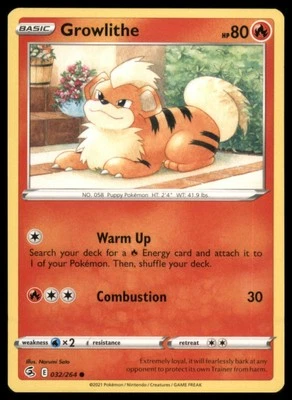 SWSH08: Fusion Strike #032/264 Growlithe - Image 1 of 2
