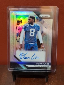 2018 Prizm SILVER PRIZM AUTO Deon Cain RC Colts - Picture 1 of 3