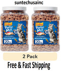 Friskies 20oz Cat Treats - Beachside Crunch, Shrimp,Crab,Tuna, Feline-2 Pack