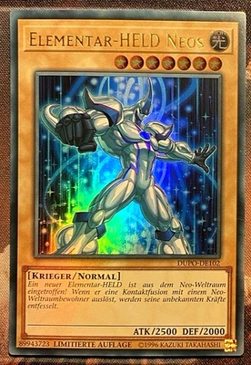 ✅ Yu-Gi-Oh! Elementar HELD Neos DUPO-DE102 Ultra Rare Limitierte Auflage NM DE - Bild 1 von 2