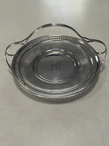 Antique Sterling Silver Bigelow Kennard & Co 8”Handled Tray Dish Platter 264g - Picture 1 of 8