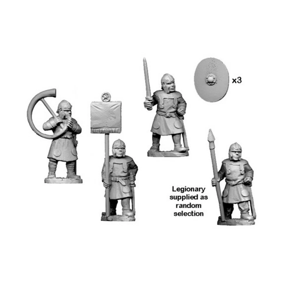 Crusader Min Ancient Roman Mini 28  Late Roman Legionary Spearmen Comm Pack New - Image 1 of 1