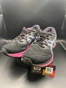 Asics Gel Nimbus 23 Sneakers (1012A865) Black Pink Blue Shoes Women’s Size 7 - Picture 1 of 8