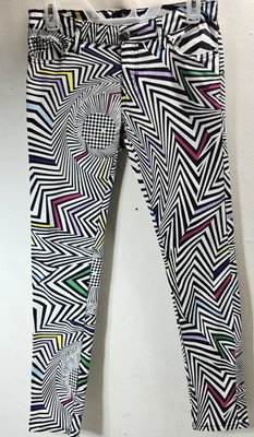 VTG Abbey Dawn Avril Lavigne Size 7 Skaterboard Skinny Neon Pop Pants Y2K - Image 1 of 4