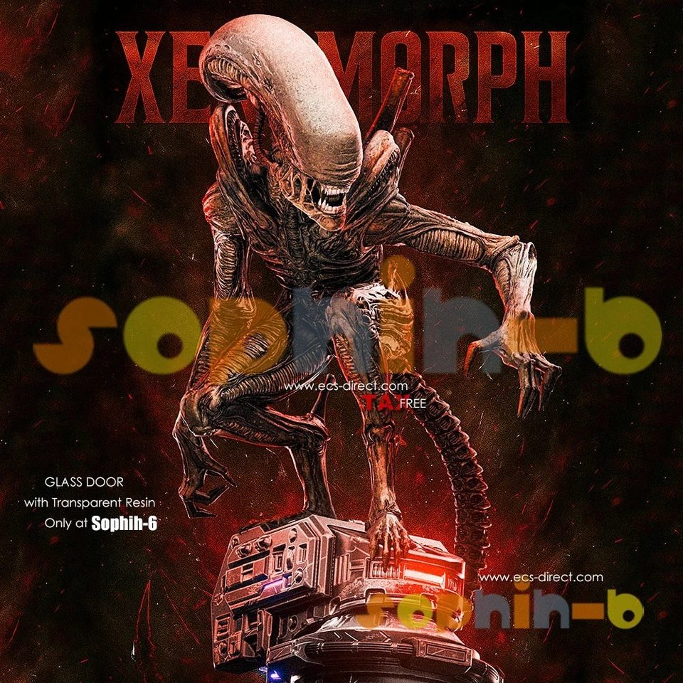 Alien Xenomorph w/ Clear Resin 1:6 Model Kit Unpainted 3d Print GK Statue Figure - Image 1 of 4