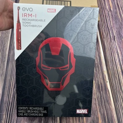 Evo Rechargeable Sonic Toothbrush Iron Man Travel Bag Included BRAND NEW SEALED - Image 1 of 4