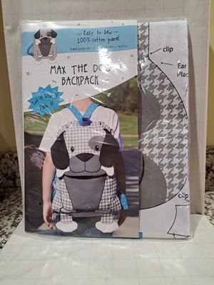 Max The Dog Backpack Easy To Sew Kit  Cut It, Sew It, Pack It. - Image 1 of 4