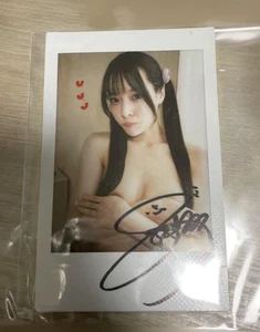 Nana Yagi Autographed Signed instax photo Cheki Lingerie Female Idol - Picture 1 of 1