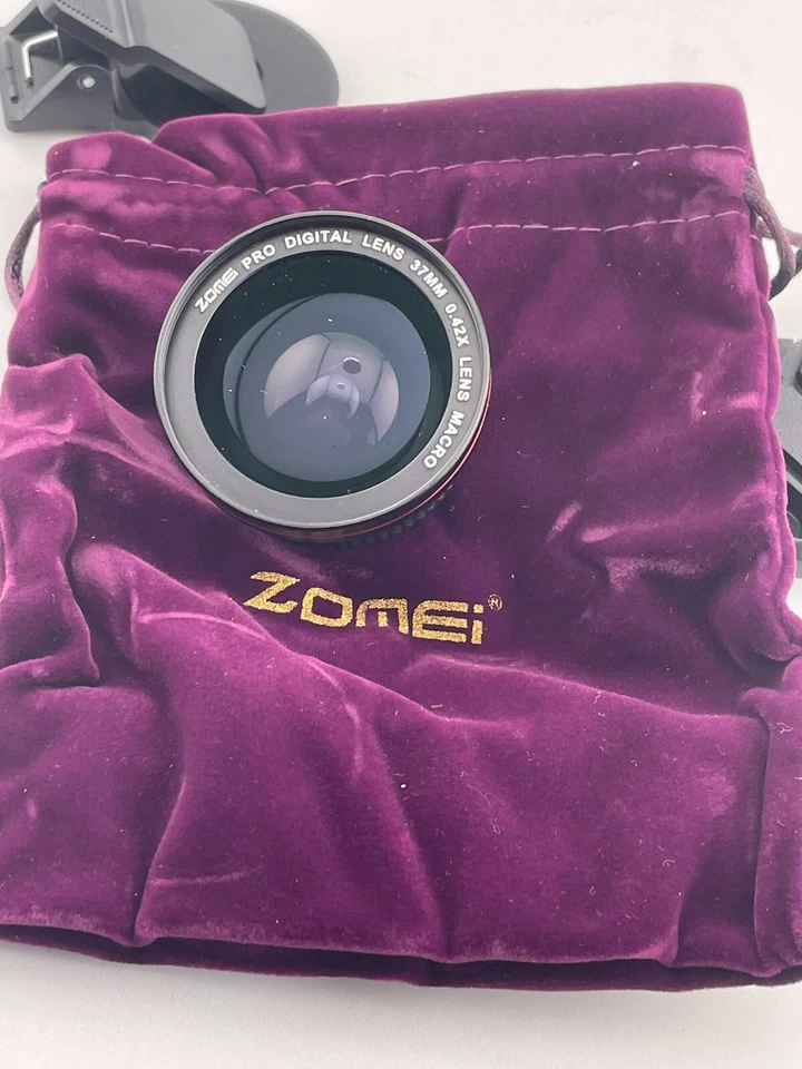 Lente digital Zomei PRO 37 mm 0,42X gran angular y macro 2 en 1 filtro de lente de cámara Foto 1 de 4