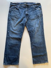 Lucky Brand Mens Size 46x30 181 Relaxed Straight Leg Denim Blue Jeans Cotton