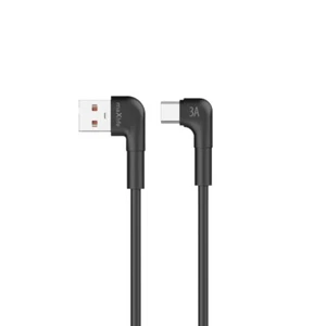 Schnellladekabel Winkelkabel USB - USB-C 2m 3A - Bild 1 von 4