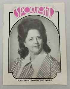 Vintage Osmond Spotlight Magazine "Supplement To Osmonds' World" May 1974