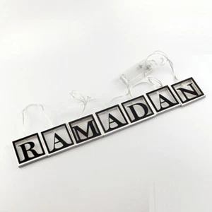 LED String Light Night Lamp Eid Mubarak Decoration Hanging Ramadan Islamic Party - Picture 1 of 4