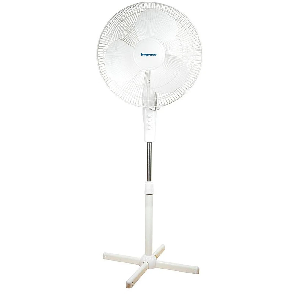 Impress 16" Oscillating Stand Fan (white) IM-724W - Image 1 of 1