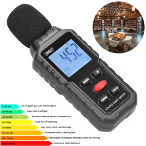 Digital Decibel Meter Sound Level Reader Meter 30-130dB With Backlight LCD AU - Picture 1 of 12