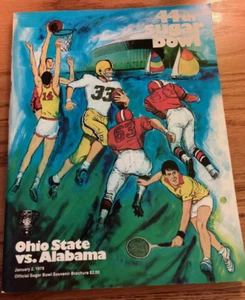 1978 Sugar Bowl Program w/Coin Ohio State Alabama Woody Hayes Bear Bryant EX ++ - Picture 1 of 7