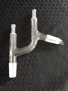 WILMAD LABGLASS 24/40 Glass Claisen Distillation Adapter 10/30 Thermometer B - Picture 1 of 7