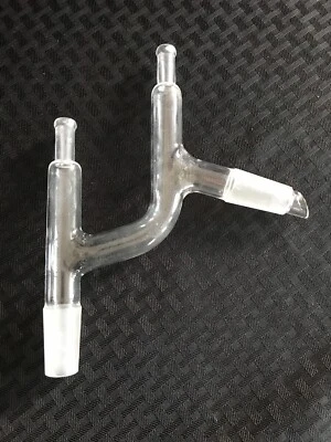 WILMAD LABGLASS 24/40 Glass Claisen Distillation Adapter 10/30 Thermometer B - Image 1 of 4