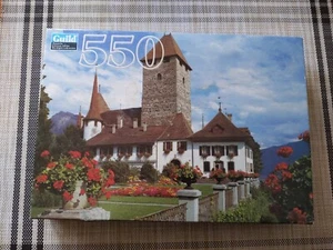 Guild 550 Piece Puzzle Mountain Home Scenic Landscape Flowers Mountain - Picture 1 of 2