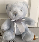 Blue Teddy Bear Baby Rattle Infant Pastel Pal First & Main Plush 6" Toy Lovey